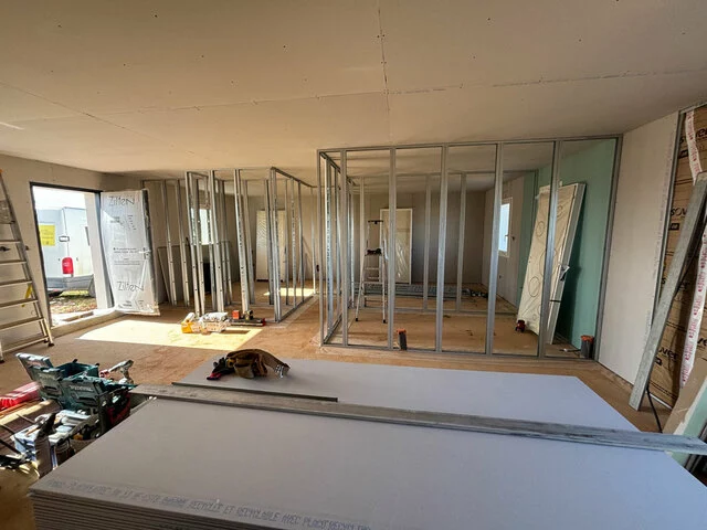 chantier placo